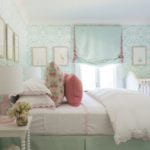 quadrille-wallpaper-brittany-bromley-aqua-blue-girl-bedroom-pink