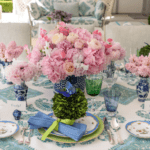 stephanie-booth-shafran-youre-invited-classic-elegant-entertaining-tablescape-blue-and-white-pink-flowers