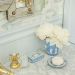 tori-alexander-marble-bathroom-brass-faucet-jasperware-wedgwood-blue-vase-box