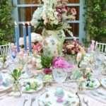 cloche-design-easter-tablescape-herend-queen-victoria-egg-cups-hydrangea-flowers-pastel-colors