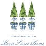 moving day illustration card preppy topiaries home sweet home dixie design