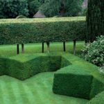 zigzagging yew hedges formal french garden russell page