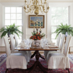 traditional-persian-rugs-dining-room-brass-chandelier-southern-style-interior-design-carolyn-grisham