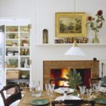 Gil-Schafer-greek-revival-house-Middlefield-kitchen-table-fireplace