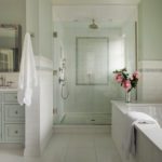 classic-traditional-dream-bathroom-alexandra-rae-marble-blue-green-cabinets