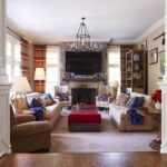 red-white-blue-patriotic-home-tour-fourth-of-july-4-John-Eason-greenwich-connecticut-home-tour-family-room-stone-fireplace