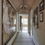 red-white-blue-patriotic-home-tour-fourth-of-july-4-John-Eason-greenwich-connecticut-home-tour-hallway-world-map