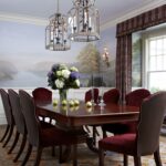 red-white-blue-patriotic-home-tour-fourth-of-july-4-John-Eason-greenwich-connecticut-home-tour-westpoint-mural-dining-room