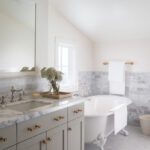 brian-paquette-cape-cod-red-white-blue-interior-design-patriotic-fourth-of-july-summer-home-bathroom-marble-clawfoot-tub