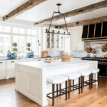 hillary-taylor-interior-design-kitchen-la-cornue-range-rustic-ceiling-beams