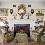 norm-askins-highlands-north-carolina-mountain-edgecomb-gray-benjamin-moore-living-room-antique-silhouettes