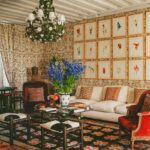 Cordelia-de-Castellane-french-countryside-country-home-france-architectural-digest-gallery-wall-art-needlepoint-rug