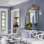 Shelley-Johnstone-interior-design-Lake-Forest-Illinois-blue-and-white-entry-blue and white tulipieres-Chinoiserie