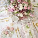 nicola-bathie-mclaughlin-home-tour-valentine-tablescape-pink-flowers-bow-tablecloth-india-amory