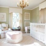 nicola-bathie-mclaughlin-nursery-green-grasscloth-vintage-murano-lamp