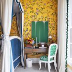 Dina-Bandman-Kips-Bay-Dallas-bedroom-de-gournay-wallpaper-abstract-art-desk