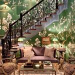 m-interiros-gracie-wallpaper-green-stairscase-kips-bay-dallas