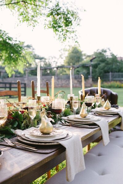 10 Tablescapes for Thanksgiving Al Fresco - The Glam Pad