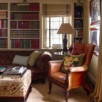 gil-schafer-connecticut-farmhouse-renovation-library-books