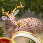 christmas-herend-figurines-reindeer-fishnet-holiday-scully-scully-hand-painted