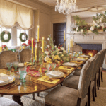 christmas-tablescape-elegant-fireplace-mantel-wreaths-southern-living