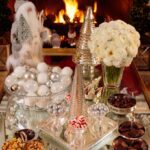 stephanie-booth-shafran-youre-invited-holiday-christmas-entertaining-tips-guide-fudge-nuts-peppermints-deserts-silver-white-santa