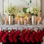 stephanie-booth-shafran-youre-invited-holiday-christmas-entertaining-tips-guide-stockings-fireplace-mantel-silver-christmas-trees-glamorous-abstract-art