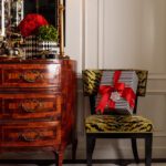 stephanie-booth-shafran-youre-invited-interior-design-christmas-holiday-style-scalamandre-tigre-velvet-green-chair