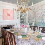Schumacher-Madame-de- Pompadour-wallpaper-dining-room-abstract-art