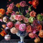 Natasja-Sadi-Cake-Atelier Amsterdam-flowers-arramgement-delft-porcelain