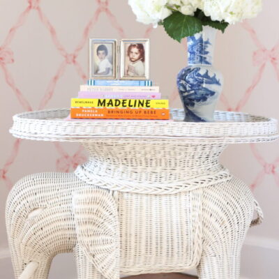 Ralph Lauren Home’s Matilda Ribbon Trellis wicker dresser pink bow ...