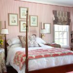 mark-d-sikes-waco-texas-1930s-home-southern-home-bedroom-striped-wallpaper-quilt-poster-bed