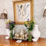 hunt-slonem-bunnies-antique-gilt-frame-sterling-silver-tea-set