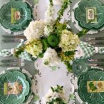 vintage-st-patricks-day-postcards-tablescape-cabbage-plates-lettuceware-majoilica-green-white-tablescape