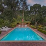 the-office-david-wallace-home-for-sale-Pasadena-California-pool-fireplace
