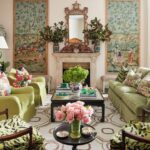 chinoiserie-wallpaper-panels-framed-green-tigre-velvet-scalamandre-chairs-living-room