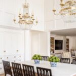 elegant-glamorous-luxury-kitchen-brass-crystal-chandeliers