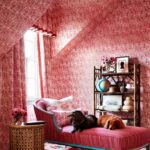 window-treatments-red-wallpaper-attic-bedroom