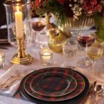 ralph-lauren-tartan-plaid-holiday-christmas-tablescape-gold-flatware