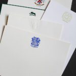 Dulles Designs – crest stationery montage
