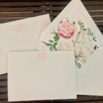 Dulles Designs – monogram stationery floral lining