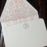 Dulles Designs – monogram stationery lave lining