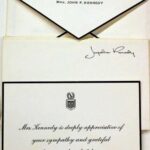 Jacqueline Kennedy Stationery via Live Auctioneers