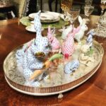 herend-fishnet-bunny-collection-sterling-silver-platter-easter-scully-scully