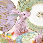 herend+bunny+with+butterfly+royal+crown+derby+harlequin