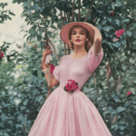 1950s gardening in ballgown tools chic pink lady the glam pad