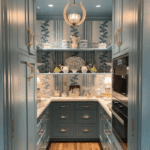 boxwood interiors climbing hydrangea drape blue butlers pantry