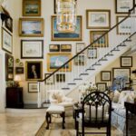 gallery-wall-entry-hanging-paintings-artwork-palm-beach-jack-fhillips-interior-design