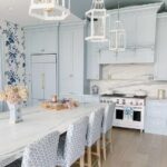 TheGlamPad_LightBlueKitchenCabinetsGretchenBlackHome