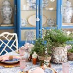 grandmillennial-tablescape-entertaining-dining-room-painted-hutch